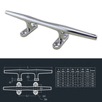 316 Stainless Steel Heavy Round Cable Bolt Yacht Bollard Shofar Pile For Boat — 200mm 8inch