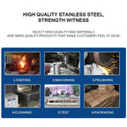 316 Stainless Steel Heavy Round Cable Bolt Yacht Bollard Shofar Pile For Boat — 250mm 10inch