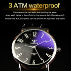 YAZOLE 299 Arabic Numerals Dial Couple Business Belt Watch