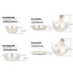 CLS Outdoor Stainless Steel Tableware Portable Camping Dinner Bowl Plate Kit