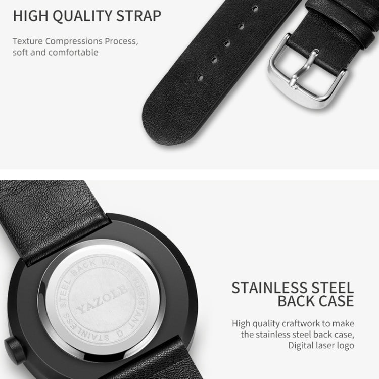 YAZOLE Simple Fashion Quartz Couple Watch