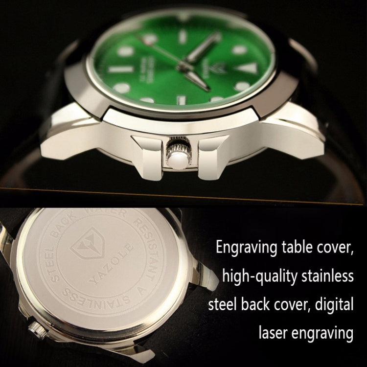 YAZOLE 372 Men Sports Watch Luminous Simple Quartz Watch