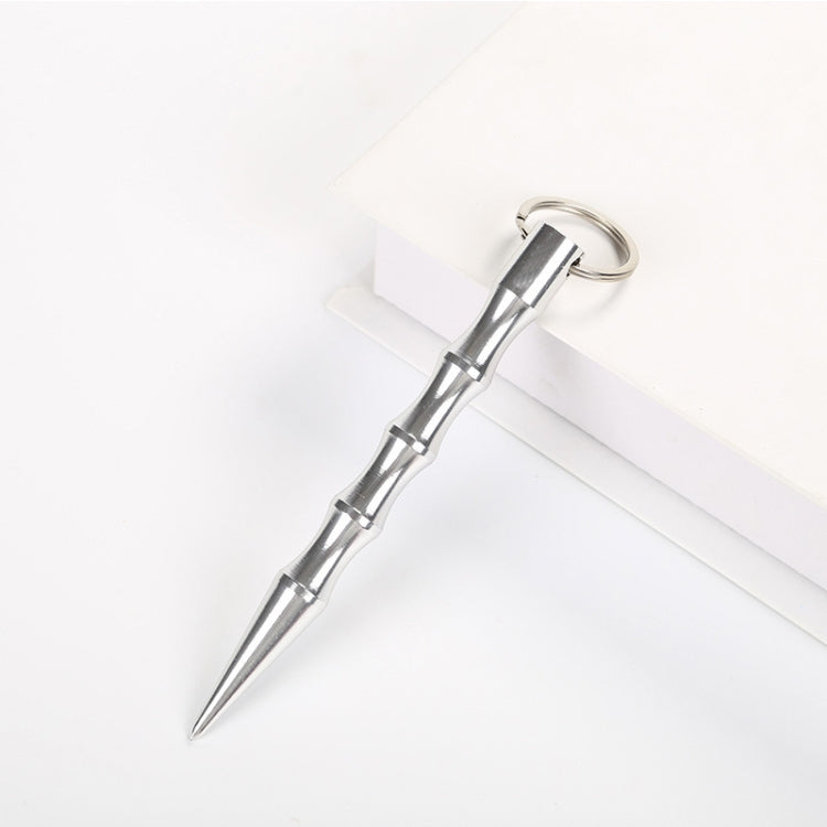 Outdoor Anti-Wolf Supplies Equipment Pen Stick With Key Ring — Black