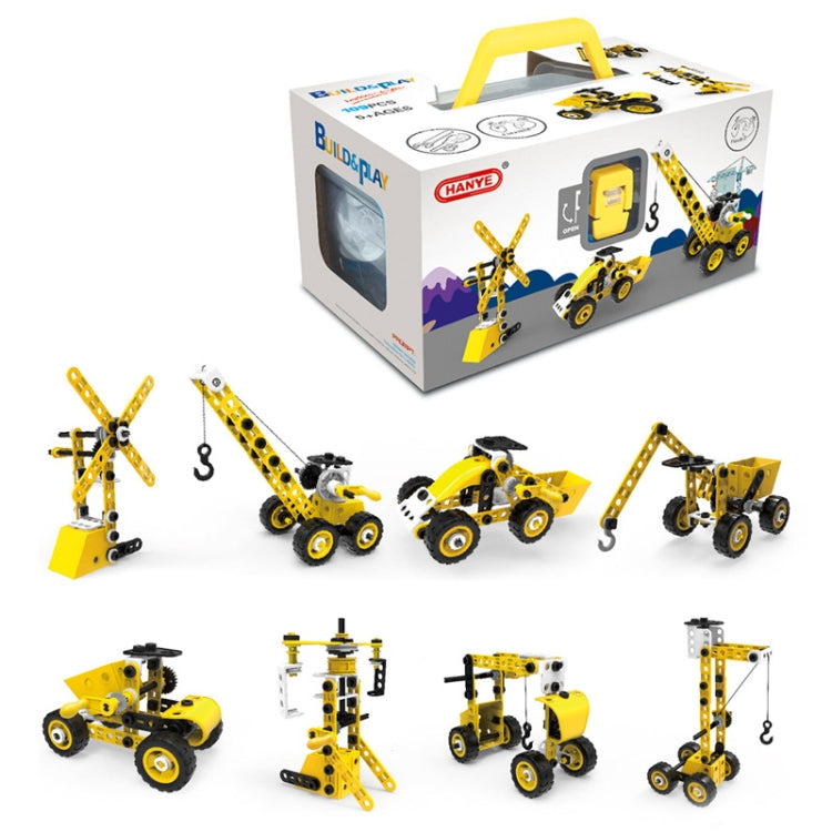 8 in 1 Children Variety Soft Assembled Building Blocks 100PCS DIY Engineering Vehicle Model — 8 in 1 Engineering Vehicle