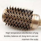 High Temperature Resistant Ceramic Bristles Roller Comb Nylon Needle Cylinder Curling Comb — view 7