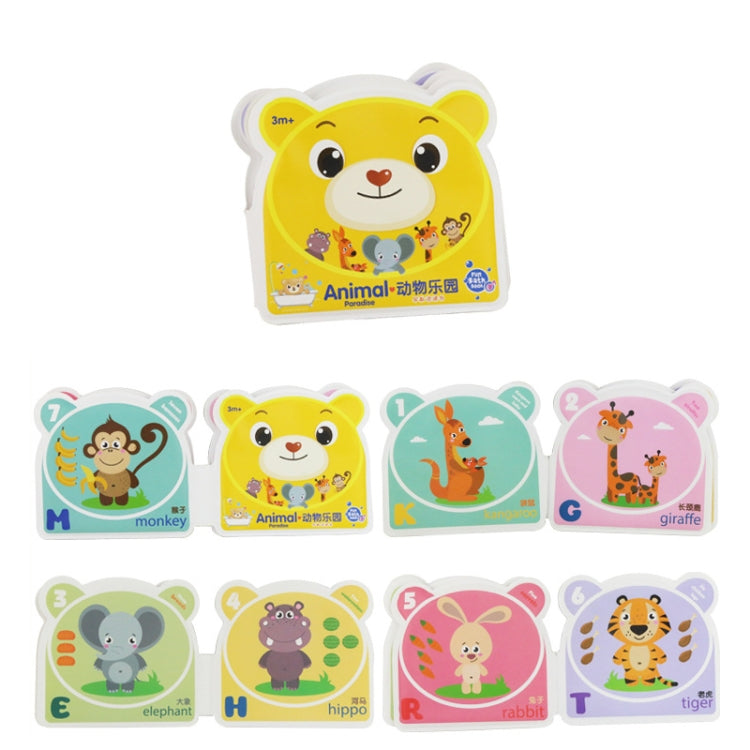 3 PCS EVA Fun Bath Book For Infants Children Playing In Water Early Education Cloth Book Bath Toy — Animal World