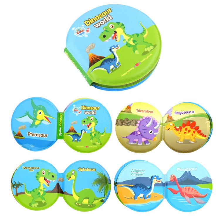 3 PCS EVA Fun Bath Book For Infants Children Playing In Water Early Education Cloth Book Bath Toy — Dinosaur World