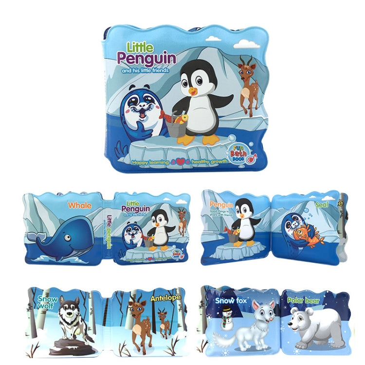 3 PCS EVA Fun Bath Book For Infants Children Playing In Water Early Education Cloth Book Bath Toy — Little Penguin