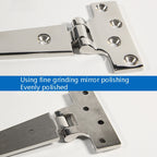 T-Shaped Hinge Thickened Stainless Steel Cabinet Glass Door Hinge — view 5
