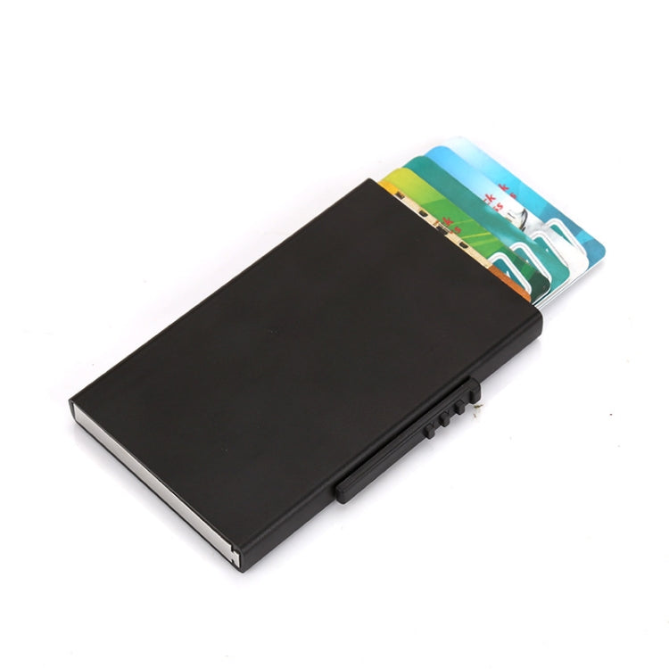 RFID Anti-Theft And Anti-Magnetic Aluminum Alloy Credit Card Case — Black