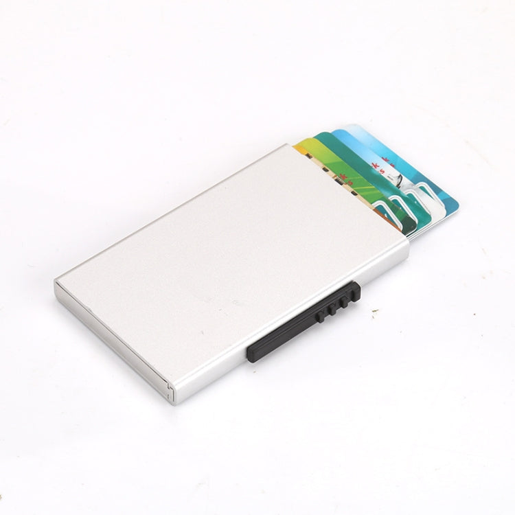 RFID Anti-Theft And Anti-Magnetic Aluminum Alloy Credit Card Case — Silver