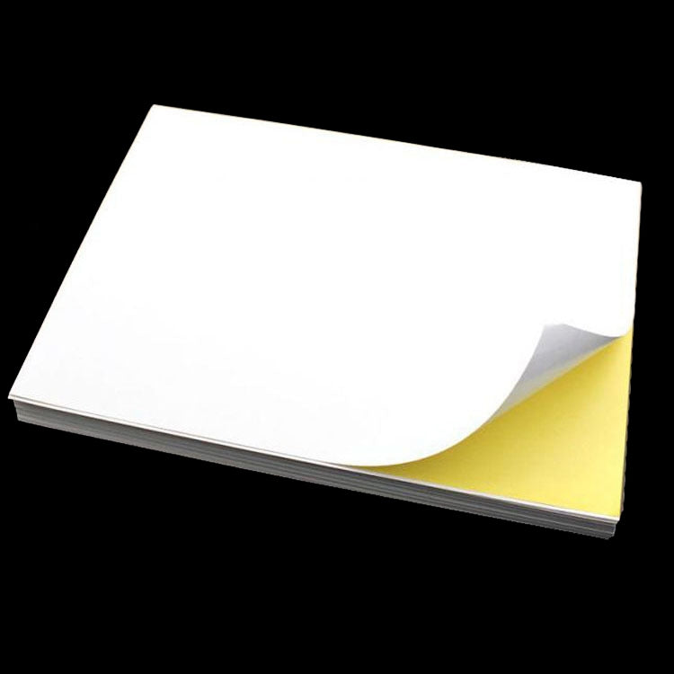 100 Sheets A4 Non-Adhesive Print Paper Blank Writing Adhesive Laser Inkjet Print Label Paper — Glossy