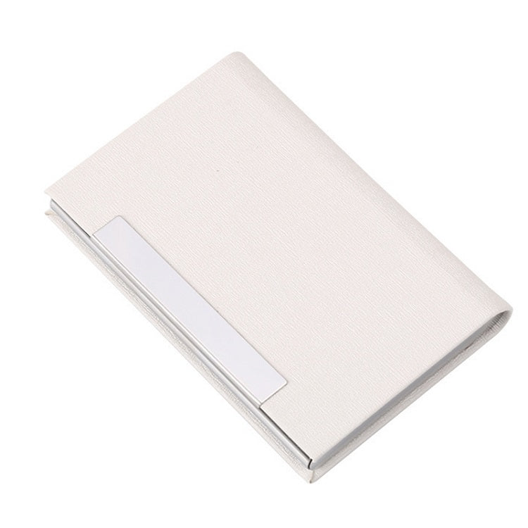 Stainless Steel Business Card Holder — Brown