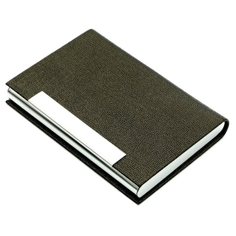 Stainless Steel Business Card Holder — Gray