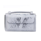 Ladies Snake Sequins Print Wrist Bag Multifunctional Chain One-Shoulder Diagonal Wallet