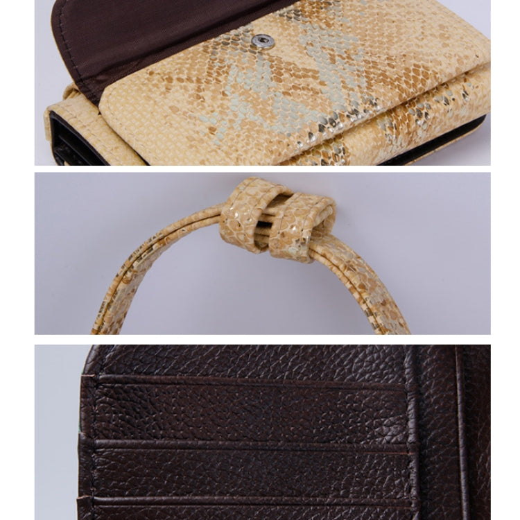 Ladies Snake Sequins Print Wrist Bag Multifunctional Chain One-Shoulder Diagonal Wallet — view 12