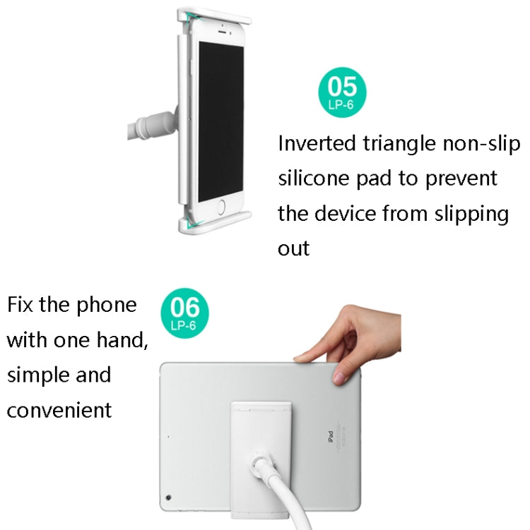LP-6 Tablet Mobile Phone Lazy Bracket Detachable Bed Bracket, Style: — view 15