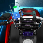 Kewig M6 Aluminum Alloy Motorcycle Mobile Phone Bracket Rechargeable With Switch Waterproof Stable Navigation Bracket