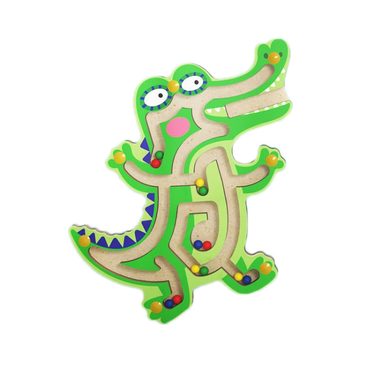 3 PCS Magnetic Ball Maze Children Early Education Intellectual Toys — Crocodile