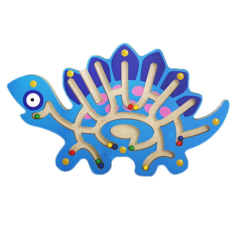 3 PCS Magnetic Ball Maze Children Early Education Intellectual Toys — Stegosaurus