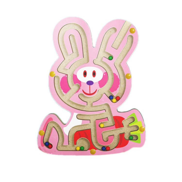 3 PCS Magnetic Ball Maze Children Early Education Intellectual Toys — Rabbit