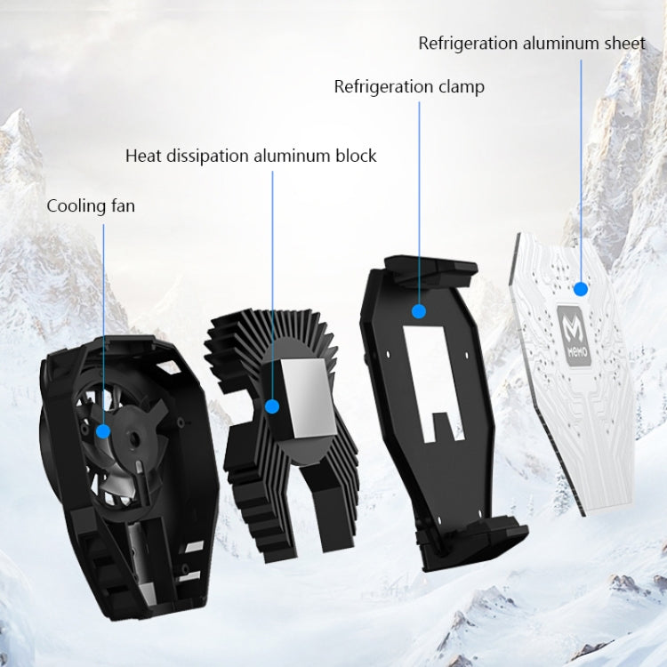 MEMO Semiconductor Cooling Mobile Phone Radiator with Colorful Lights