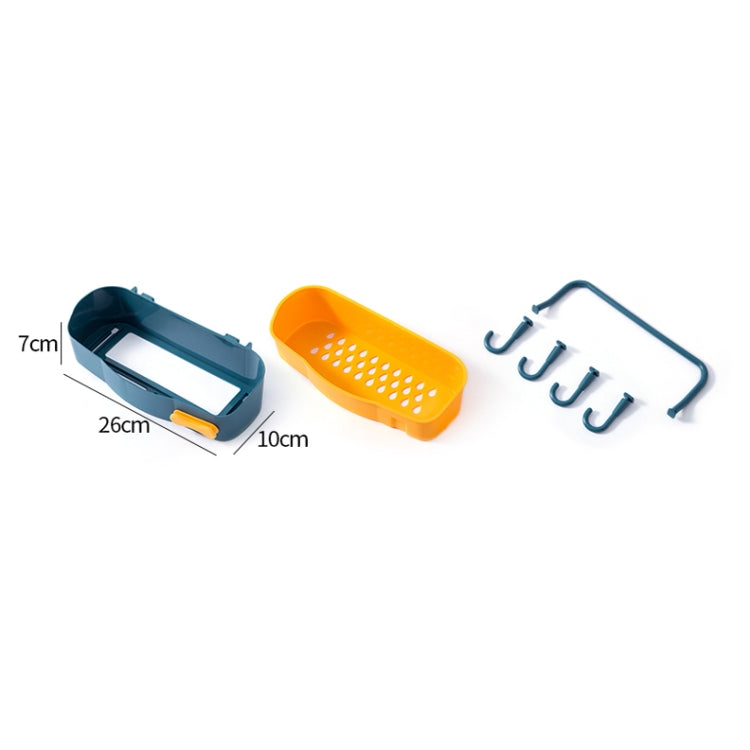 2 PCS Punch-Free Shelf Bathroom Suction Cup Storage Frame — view 6