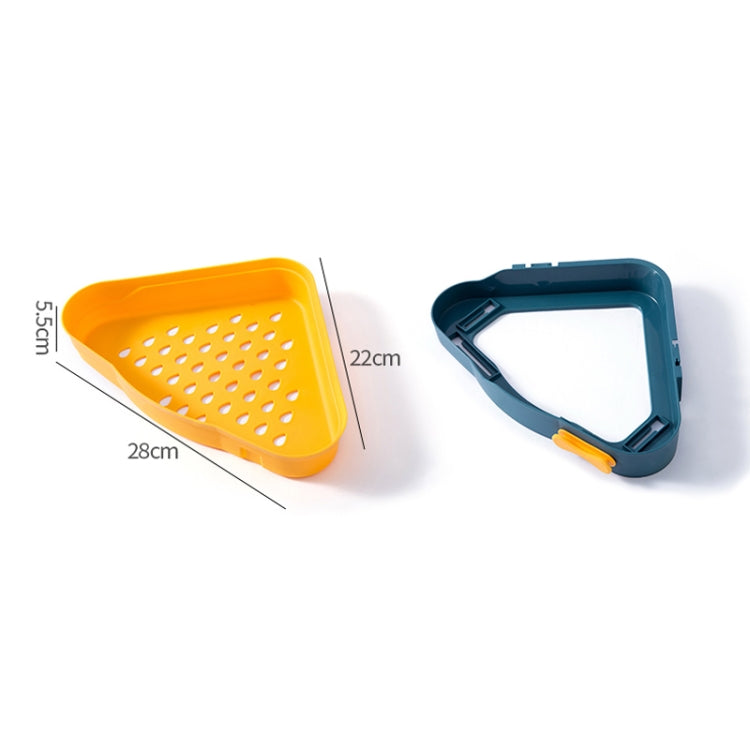 2 PCS Punch-Free Shaped Triangle Rack Bathroom Corner Shelf — view 6