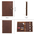 CONTACTS FAMILY CF2002 Retro Crazy Horse Texture Multifunctional Protective Cover Leather Case for iPad Pro 12.9 2020 / 2021 / 2018