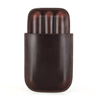 CF5003 Outdoor Travel Portable Cigar Humidor Leather Cigar Cover Can Hold 3 Cigars