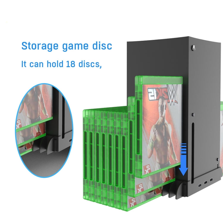 Multi-Function Cooling Base + Game Disc Storage For XBOX Series X Host, JYS X133 — JYS X133