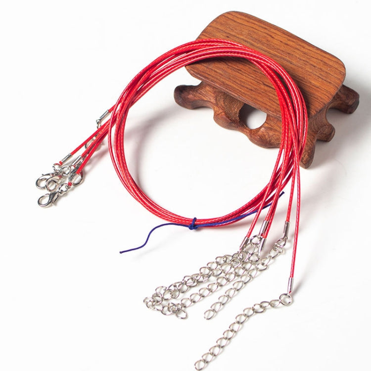 100 PCS Crystal Pendant Necklace Rope Jewelry Lanyard — Brown