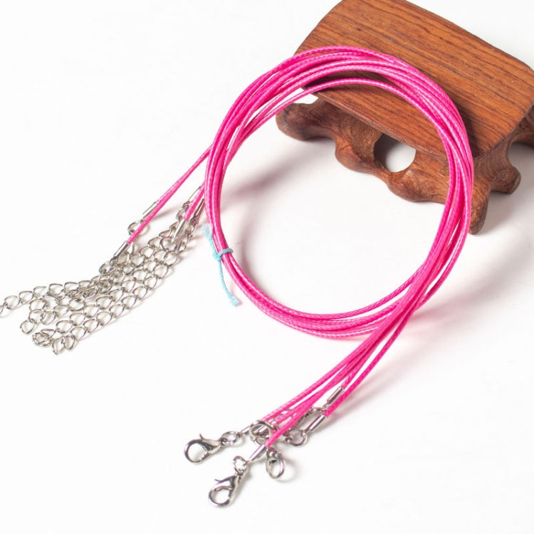 100 PCS Crystal Pendant Necklace Rope Jewelry Lanyard — Red