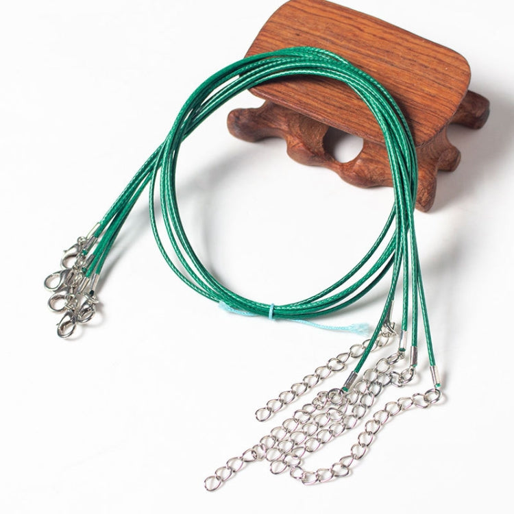 100 PCS Crystal Pendant Necklace Rope Jewelry Lanyard — Lake Blue