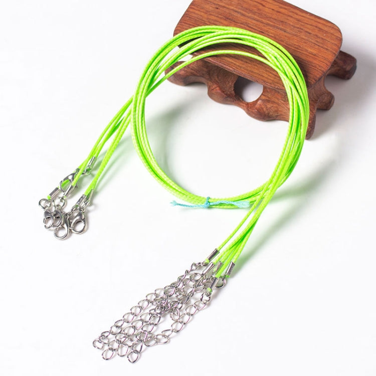 100 PCS Crystal Pendant Necklace Rope Jewelry Lanyard — Dark Green