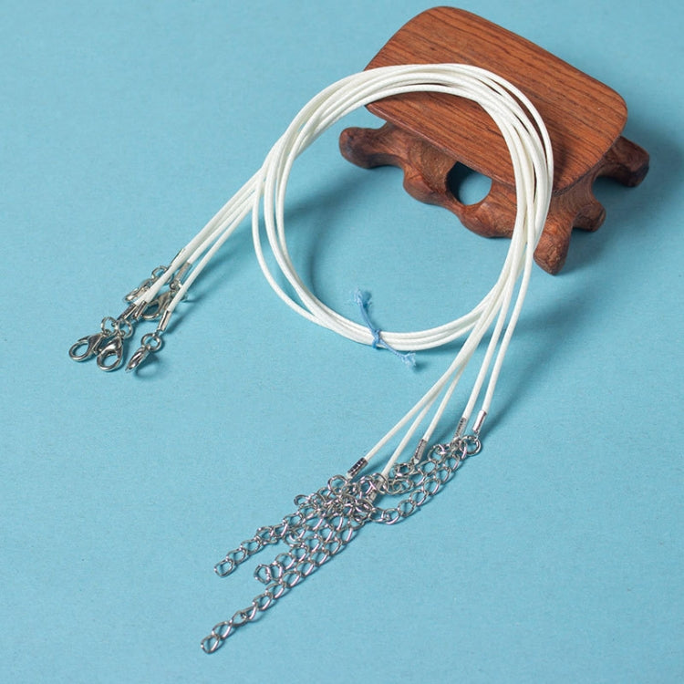 100 PCS Crystal Pendant Necklace Rope Jewelry Lanyard — Beige
