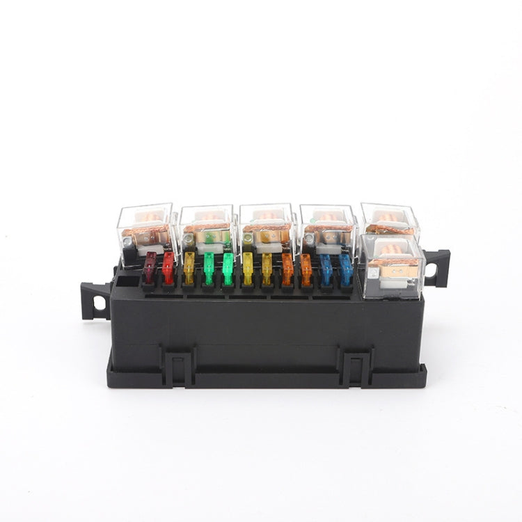 Car Modified 11-Way Fuse With 6-Way Relay Car Machine Cabin Link Inner Cassette Seat