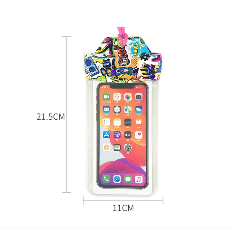 2 PCS PVC Waterproof Phone Bag Touch-Screen TPU Drifting Swimming Phone Waterproof Bag Random Color Delivery