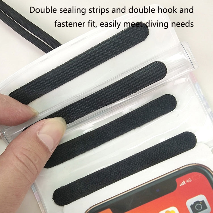 2 PCS PVC Waterproof Phone Bag Touch-Screen TPU Drifting Swimming Phone Waterproof Bag Random Color Delivery