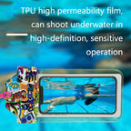 2 PCS PVC Waterproof Phone Bag Touch-Screen TPU Drifting Swimming Phone Waterproof Bag Random Color Delivery