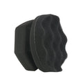 Hand-Grabbing Waves High Density Car Tire Wax Sponge Leather Wax Sponge, Specification: