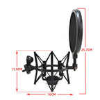 Microphone Shockproof Bracket Condenser Microphone Blowout Cover Set — view 3