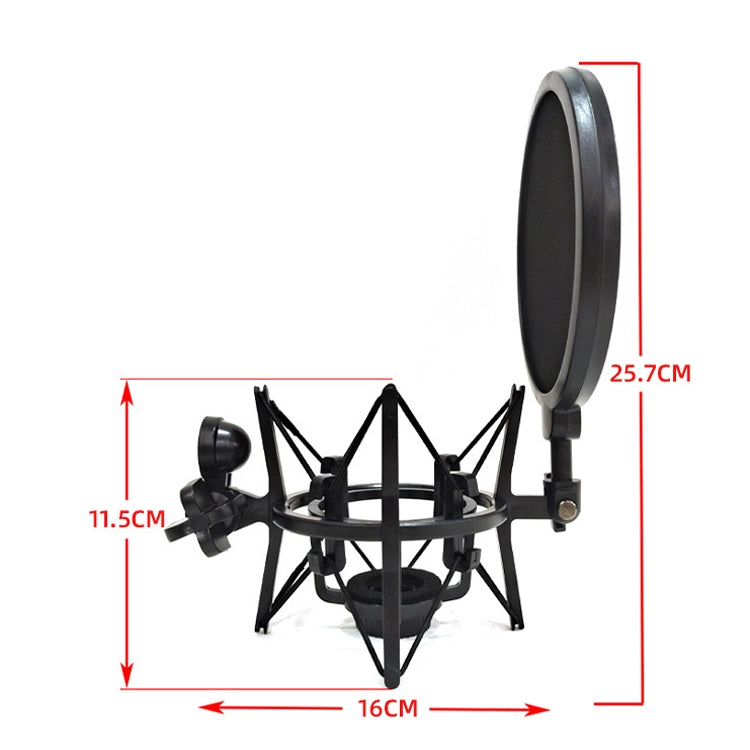 Microphone Shockproof Bracket Condenser Microphone Blowout Cover Set — view 3