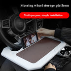 Car Multi-Purpose Steering Wheel Card Table Car Computer Bracket Chair Back Bracket Small Table Shelf Rack — view 6