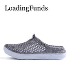Hollow Hole Shoes Light and Breathable Home Half Slippers Beach Shoes for Women