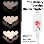 3 Color Temperature Mirror Front Lamp USB Simple Bathroom Makeup Light Bulbs — view 7