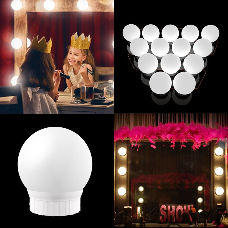 3 Color Temperature Mirror Front Lamp USB Simple Bathroom Makeup Light Bulbs — view 10