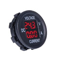 2 In 1 Modified Car Double Digital Voltage Current Table Measuring Instrument