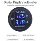 2 In 1 Modified Car Double Digital Voltage Current Table Measuring Instrument