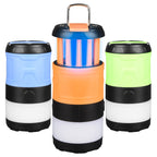 Outdoor LED Waterproof Electric Mosquito Killer Lamp Camping Lamp Flashlight — Sky Blue